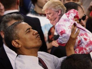 Obama & Little Trump