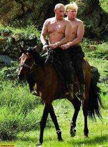 Trump & Putin on horse